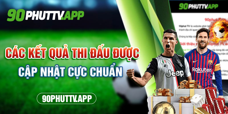 Cập nhật kết quả của trận đấu cực chuẩn